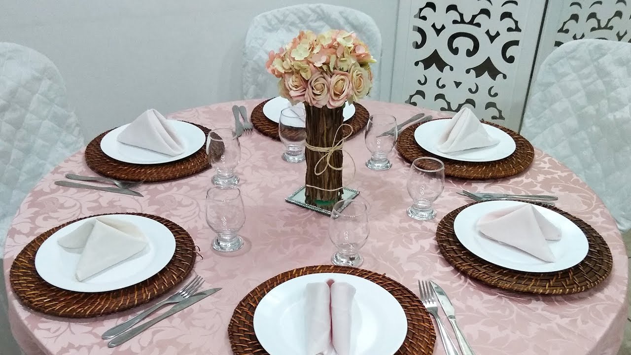 Como Fazer Arranjo Centro de Mesa Arrumar Mesas de Convidados Decoração Organizar
