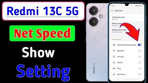 How to show net speed in redmi 13c 5g | Redmi 13c 5g phone me network speed settings