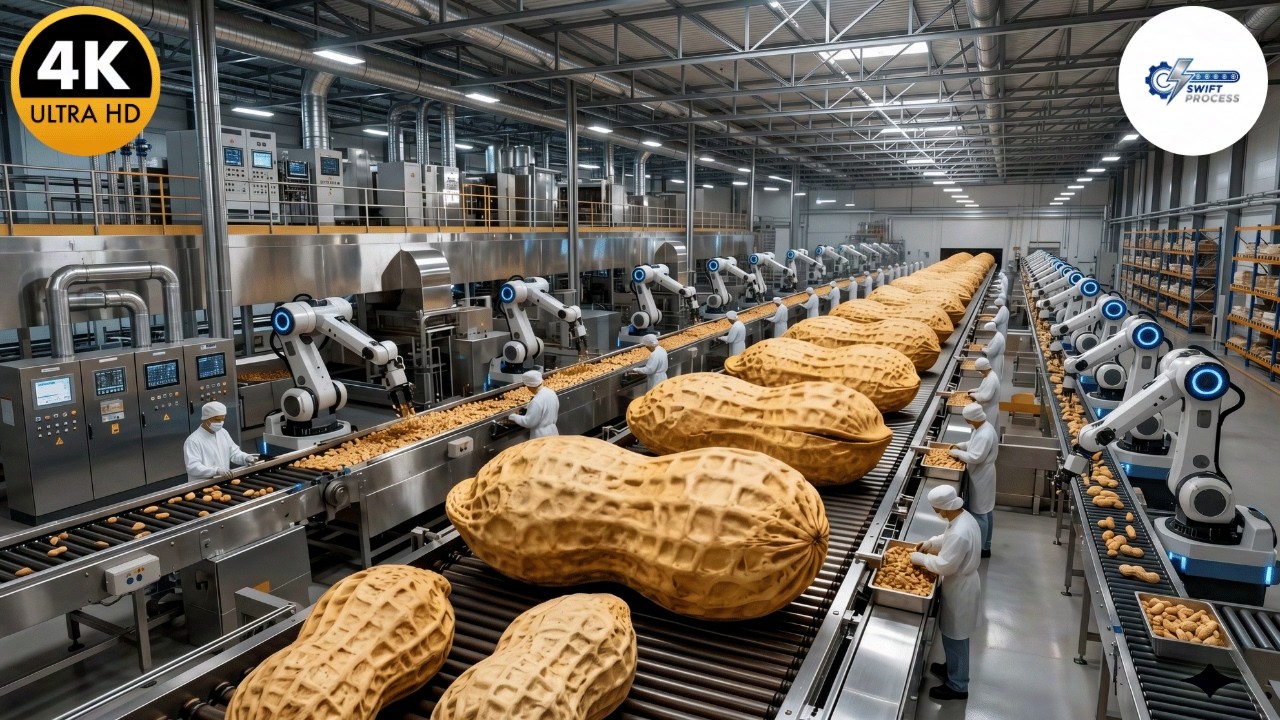 Inside a Modern Peanut Factory: Raw Peanuts to Roasted Snack Packs ...