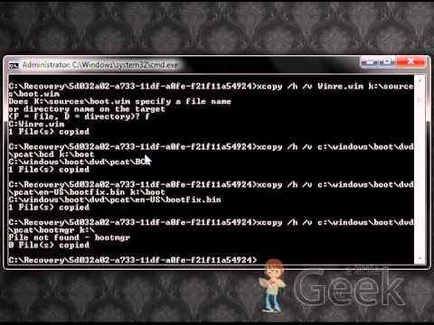 Windows 7 System Recovery USB Making