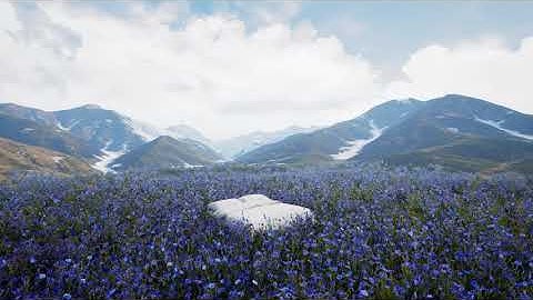 Blue flowers - Unreal Engine Foliage
