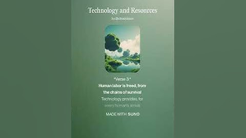 Technology and Resources (AI Song) by #Suno lyrics by Meta Llama 3.2 AI Artificial Intelligence