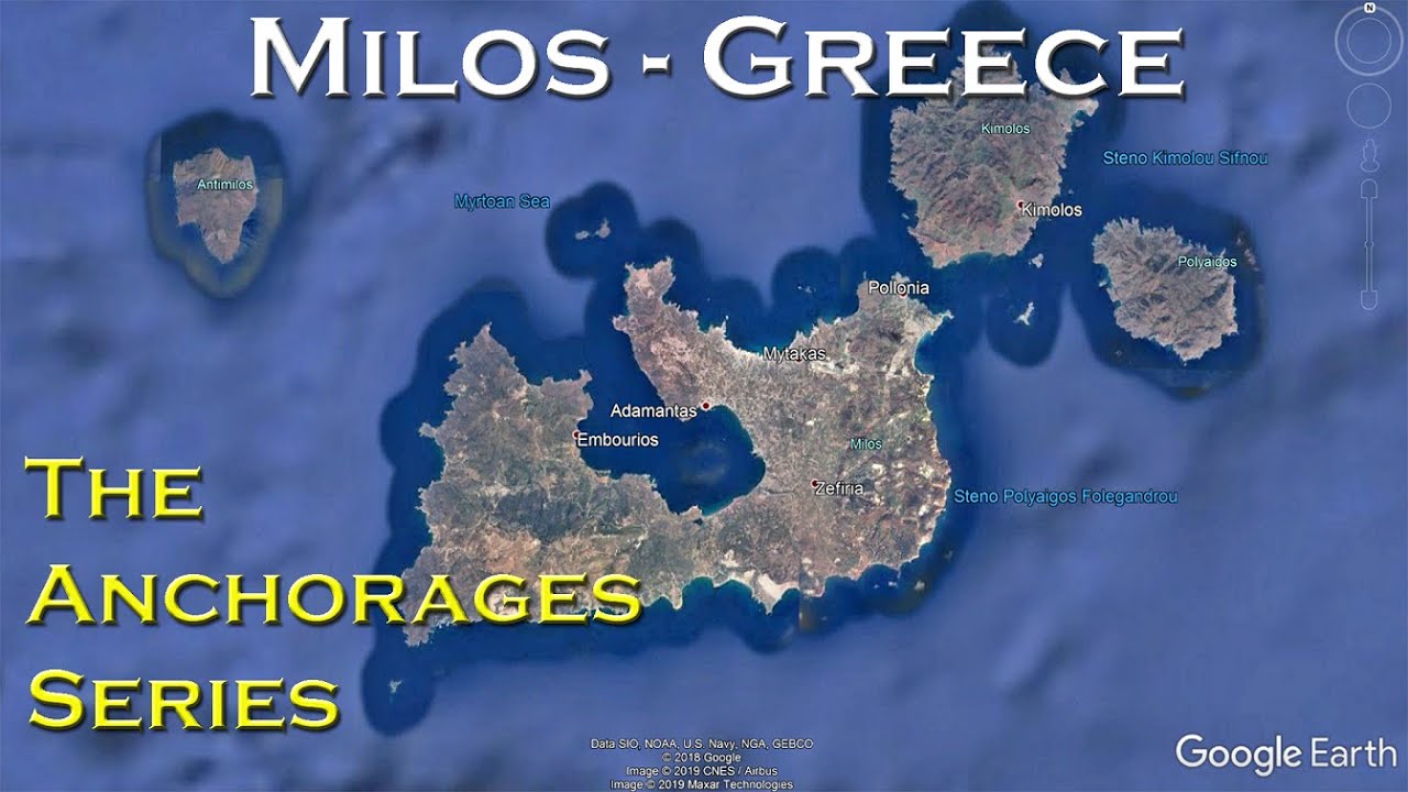 Milos Island, Cyclades island group, Greece (The Anchorages Series)