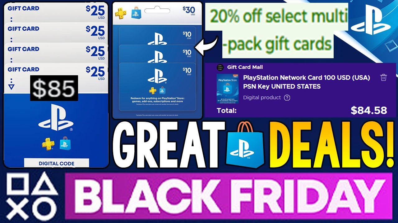 GREAT New PlayStation BLACK FRIDAY 2024 PSN Credit Deals! Get PSN Store ...