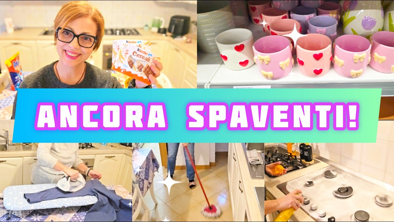 PULIZIE IN CUCINA/SPESUCCIA ESSELUNGA/DUE MATTINE CON ME😱