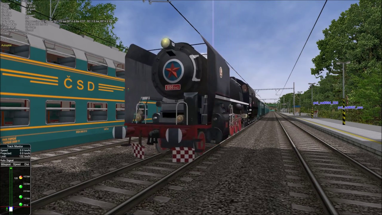 Open Rails MsTS Trat 321 Activity Os 8604 Mode Autopilot - YouTube