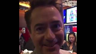 Robert at the Chinese Theater in Los Angeles for the handprint 💜 ROBERT DOWNEY JUNIOR