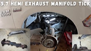 Fixing the Infamous 5.7 Hemi Exhaust Manifold Broken Bolt Tick on my 2017 Ram 1500