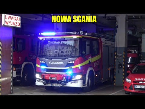 [NOWOŚĆ][TRĄBY] Wyjazd Alarmowy nowego 303[W]21 GBA 3/16 Scania P360/WISS z JRG 3 Warszawa!