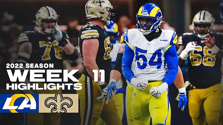 Highlights: Rams' Top Plays vs. Saints In Week 11 ...