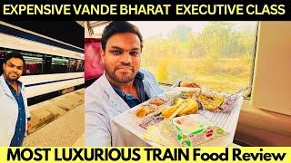 LUXURIOUS VARANASI VANDE BHARAT Executive Class Train Journey & IRCTC DELICIOUS FOOD REVIEW 😍
