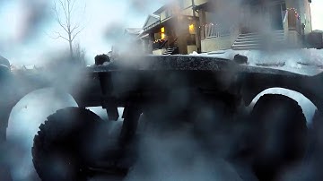 Slash 4x4 snow bash with GoPro Hero3+