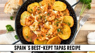 Spain´s BEST-KEPT Tapas Recipe | Potatoes with Garlic Shrimp & Aioli