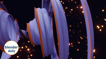 The Ribbon: Curve Line math | Blender Geonodes Daily, tip 55