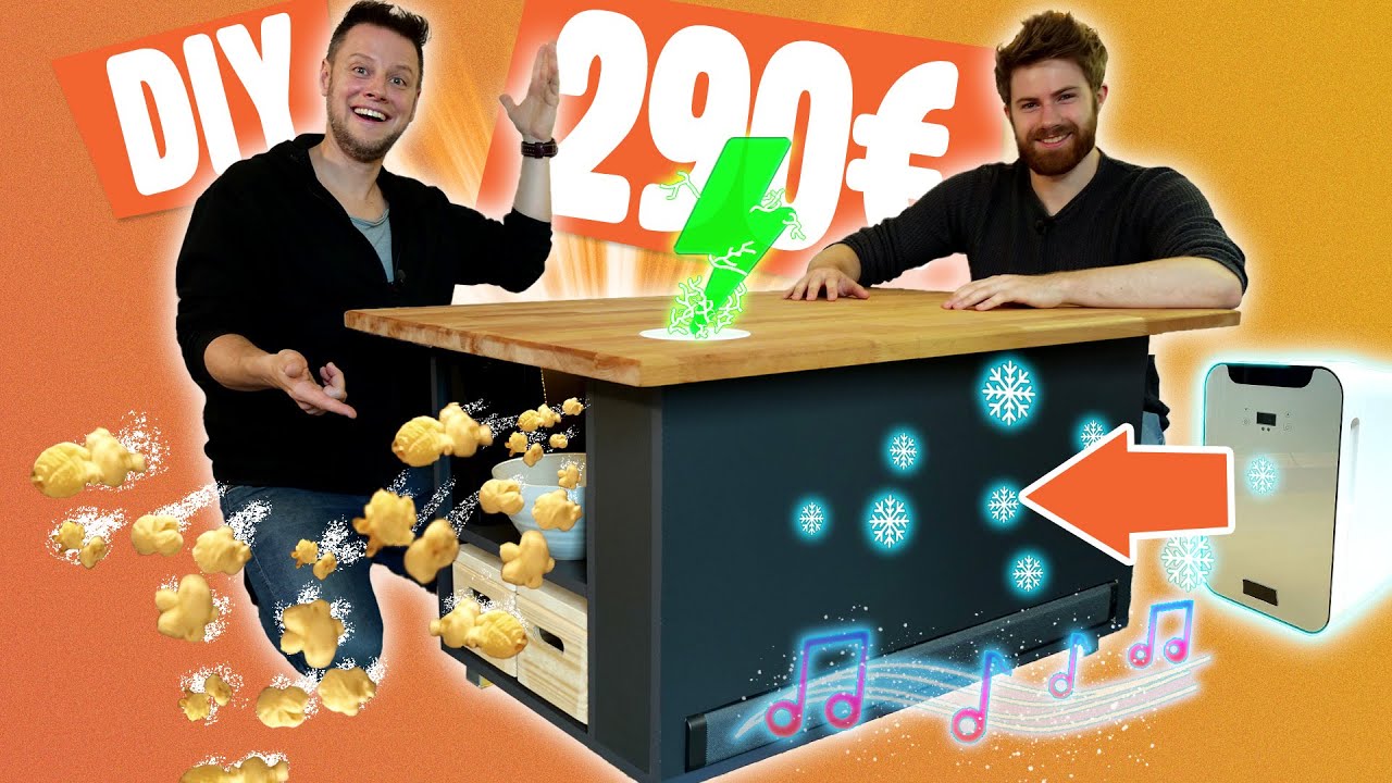 DIY-Couchtisch mit Beamer, Kühlschrank und Popcorn feat. @Tomary 