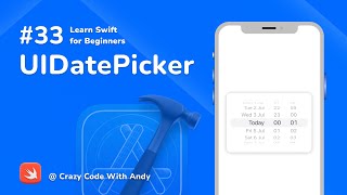 33. UIDatePicker | SWIFT Tutorial | Learn SWIFT For Beginners | CodeWithHubbleApps |