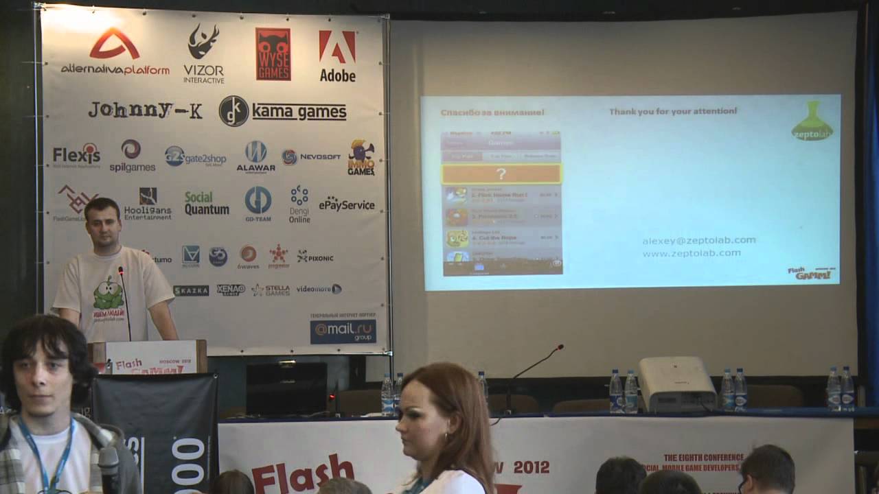 Zeptolab о геймдизайне мобильных игр на Flash GAMM Moscow 2012