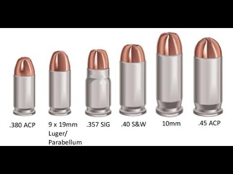 Handgun Caliber Chart