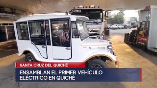 Construyen el primer carro eléctrico en Quiché; se trata de un vehículo vintage
