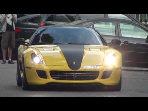 Loud Ferrari 599 Novitec Rosso sets off ALARM!!!!