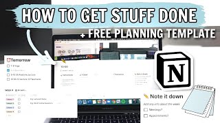 How I Plan and Organise with Notion! (+ Free Template!)