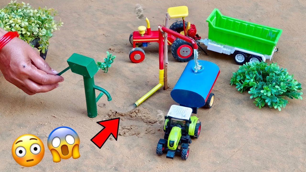 DIY how to make cow shed | house of animals | horse house – cow shed | mini hand pump |woodwork P-4