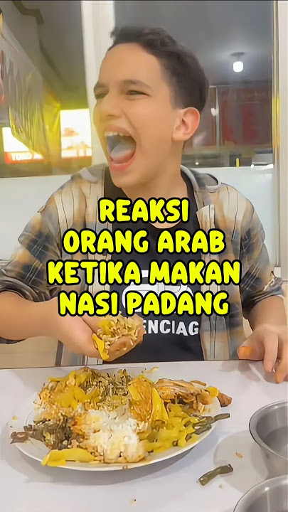 ARAB PEOPLE EAT SPICY PADANG NICE‼️