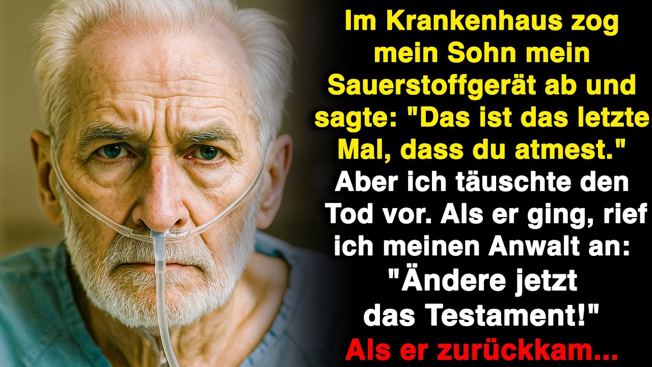 Im Krankenhaus zog mein Sohn meinen Sauerstoff ab und sagte „Das ist das letzte Mal, dass du atmest“