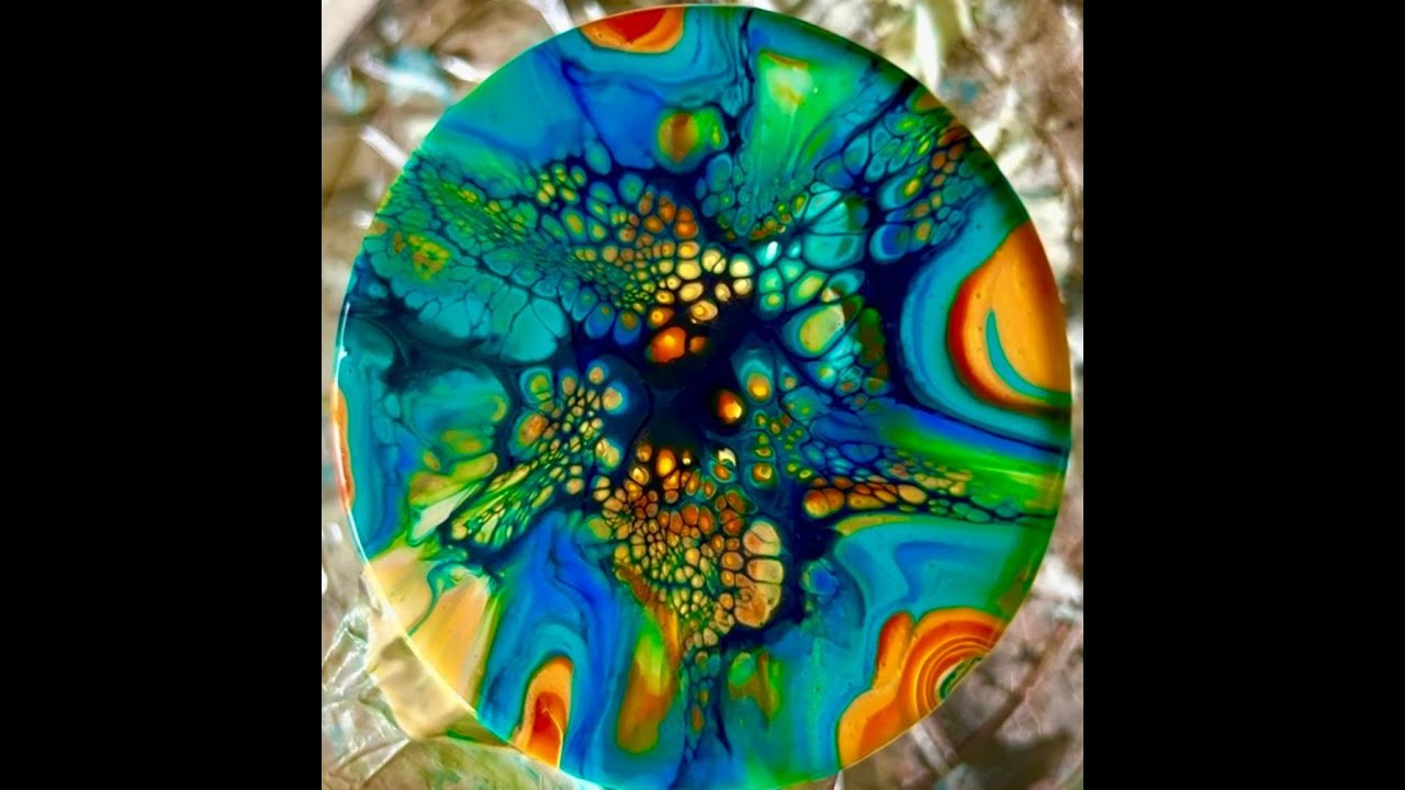 034. Sunburst colors! Gorgeous Bloom coasters! 