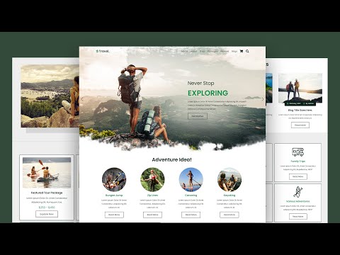 Create A Responsive Adventure U0026 Tour Website Design Using HTML CSS / SASS U0026 JavaScript Step By Step