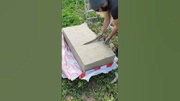 Quick and Easy Rockwool (mineral wool) Cutting Technique. Installation. DIY