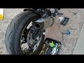 Kawasaki Z900 Akrapovic baffle removal