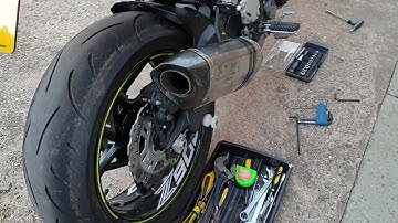 Kawasaki Z900 Akrapovic baffle removal