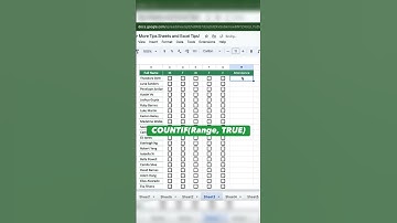 Create attendance tracker using Excel. #excel #exceltips #exceltricks #exceltutorial
