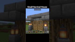 Small Survival House in Minecraft #minecraft #shorts