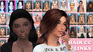 NEW HAIR CC   LINKS - SIMS 4 CAS