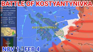 Battle Of Kostyantynivka Everyday 1 Nov - 4 Feb 2026