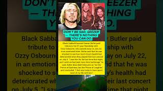 Geezer Butler's Heartfelt Farewell to Ozzy Osbourne #geezerbutler #ozzyosbourne #artist