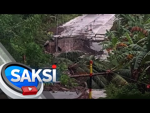 Bahagi ng kalsada sa Brgy. Fatima sa Davao City, gumuho | Saksi