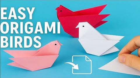 Easy Origami Birds Tutorial | Step-by-Step Paper Bird for Beginners