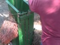 Making a better pine straw bale