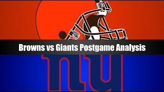 Cleveland Browns vs New York Giants Postgame Recap and Analysis