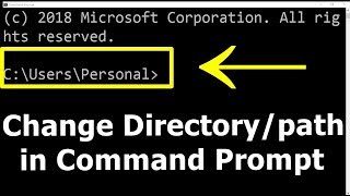How To Change Directory/Path in cmd Windows 10 | how to go to another Drive in Command Prompt