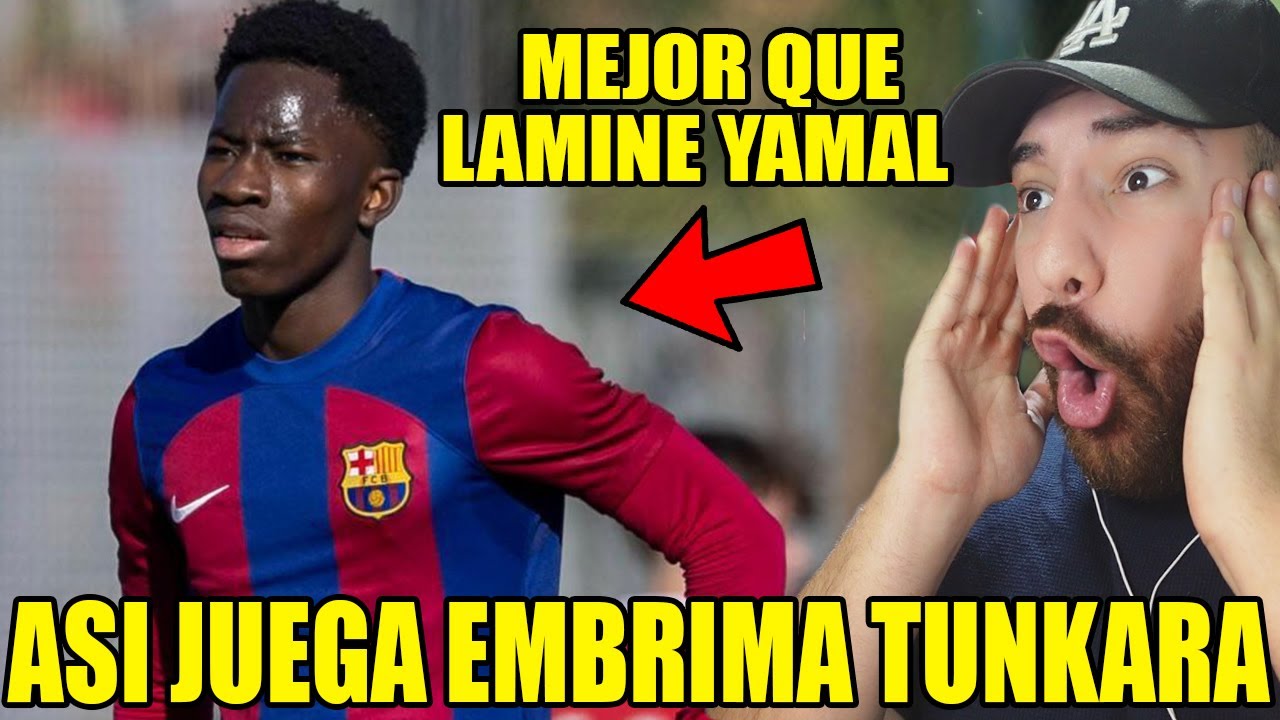 ASÍ JUEGA EMBRIMA TUNKARA LA NUEVA PERLA DE LA MASIA DEL BARÇA!! (es más bueno que Lamine Yamal)