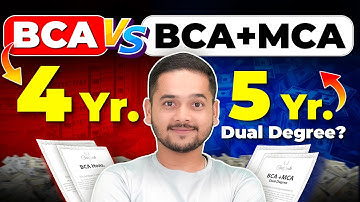 💥BCA Hons vs BCA+MCA Dual Degree?🤔4 Year BCA vs 5 Years BCA+MCA Course #bca #mca #bcacourse #bcahons