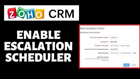 How To Enable Escalation Scheduler on Zoho CRM | Zoho CRM Tutorial