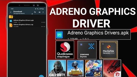 Adreno Graphics Driver ! Boost Performance ! Max FPS Fix Lag - No Root
