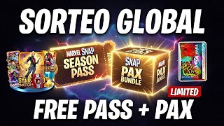 SORTEO GLOBAL Marvel Snap 2026 🚀 Win Season Pass + Pax Bundle