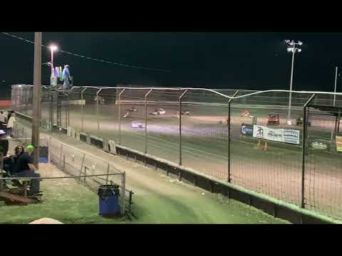 Braylen Riggs - Gulf Coast Speedway - Mighty Carts - 10/21/2023 - Feature Race Part 3/3