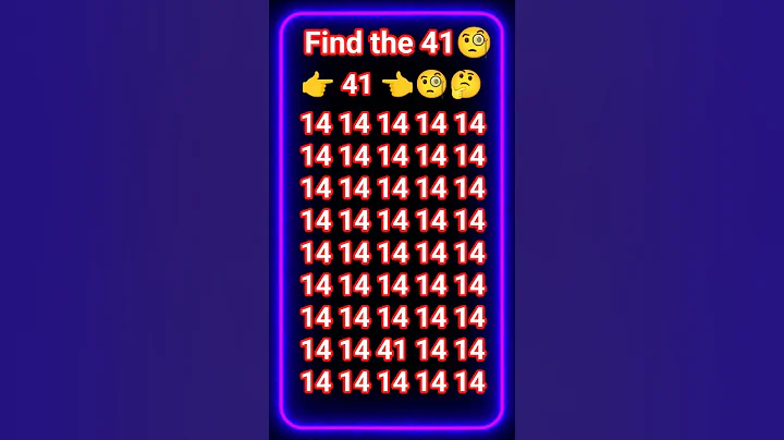 find the number 41 🧐 #logicalstation #quiz #numberpuzzle #numbergame #iqtest #viral #shorts #puzzle